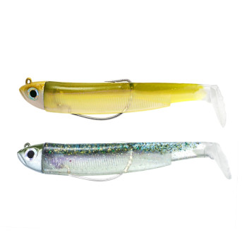 Σιλικόνη FIIISH BLACK MINNOW NO.2 DOUBLE COMBO 5GR GHOST MINNOW BM3009
