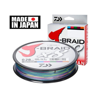 ΝΗΜΑ DAIWA J8-BRAID 8ΚΛΩΝΟ 500mt ΠΟΛΥΧΡΩΜΟ