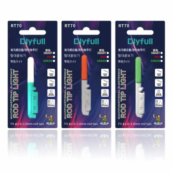 ΟΠΤΙΚΟΣ ΕΙΔΟΠΟΙΗΤΗΣ DLYFULL RT80 BITE ALARM ROD TIP LIGHT / 3.5mm~4.5mm / ΠΡΑΣΙΝΟ/GREEN