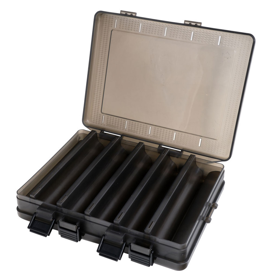 DOUBLE SIDED LURE BOX HTO ΚΟΥΤΙ ΑΠΟΘΗΚΕΥΣΗΣ ΔΥΟ ΟΨΕΩΝ  20.6x17x4.3cm BLACK/ΜΑΥΡΟ