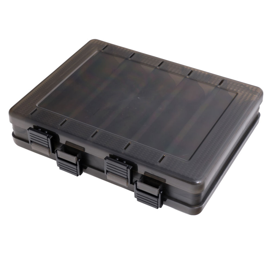 DOUBLE SIDED LURE BOX HTO ΚΟΥΤΙ ΑΠΟΘΗΚΕΥΣΗΣ ΔΥΟ ΟΨΕΩΝ  20.6x17x4.3cm BLACK/ΜΑΥΡΟ