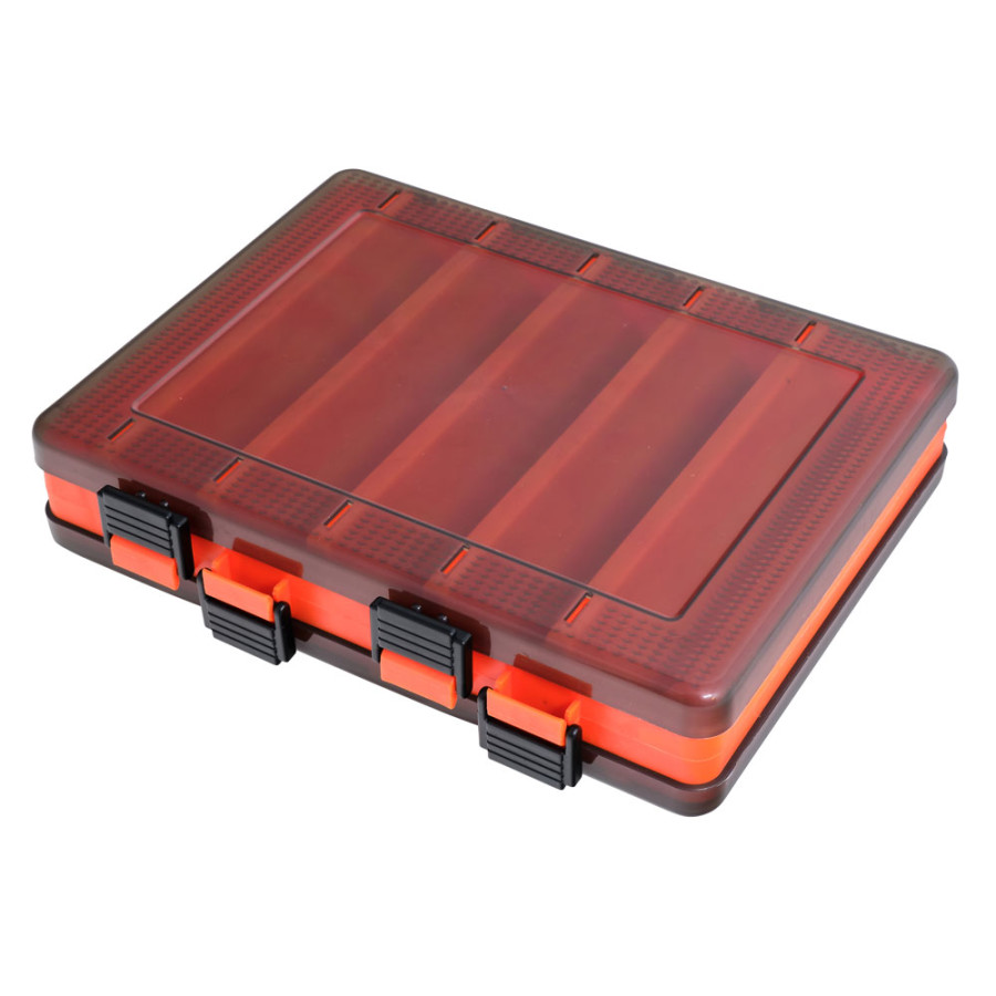 DOUBLE SIDED LURE BOX HTO ΚΟΥΤΙ ΑΠΟΘΗΚΕΥΣΗΣ ΔΥΟ ΟΨΕΩΝ  20.6x17x4.3cm ORANGE/ΠΟΡΤΟΚΑΛΙ