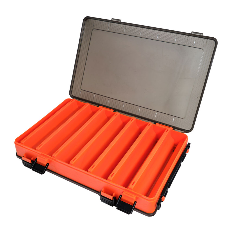 DOUBLE SIDED LURE BOX HTO ΚΟΥΤΙ ΑΠΟΘΗΚΕΥΣΗΣ ΔΥΟ ΟΨΕΩΝ  27.5x18.7x4.3cm  ORANGE/ΠΟΡΤΟΚΑΛΙ