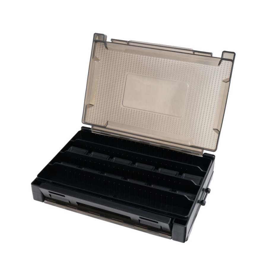 SLIT FOAM AND COMPARTMENT BOX HTO ΚΑΣΕΤΙΝΑ ΔΥΟ ΟΨΕΩΝ 20.5x14.5x4.6cm BLACK/ΜΑΥΡΟ
