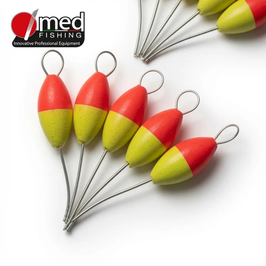 ΟΒΑΛ ΦΛΟΤΕΡ ΑΡΜΑΤΩΣΙΑΣ MED FISHING FO GLOSSY PAINT 4,8×10mm 12ΤΜΧ