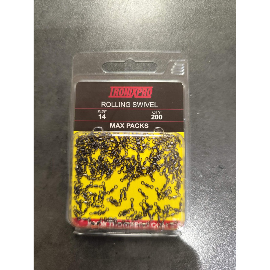 ΜΕΓΑΛΗ ΣΥΣΚΕΥΑΣΙΑ ΣΤΡΙΦΤΑΡΙΑ ROLLING SWIVEL MAX PACKS TRONIX PRO SIZE 14 / 4kg / 9lb