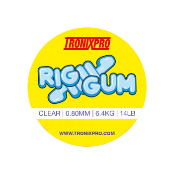 RIG GUM TRONIX PRO ΕΛΑΣΤΙΚΗ ΠΕΤΟΝΙΑ 0.80mm 6.4kg/14lb CLEAR 