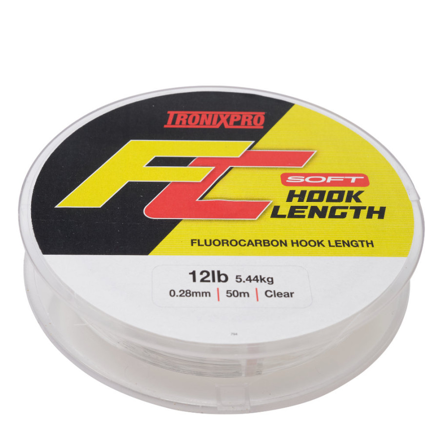 ΠΕΤΟΝΙΑ FLUOROCARBON HOOK LENGTH SOFT TRONIXPRO 50mt CLEAR