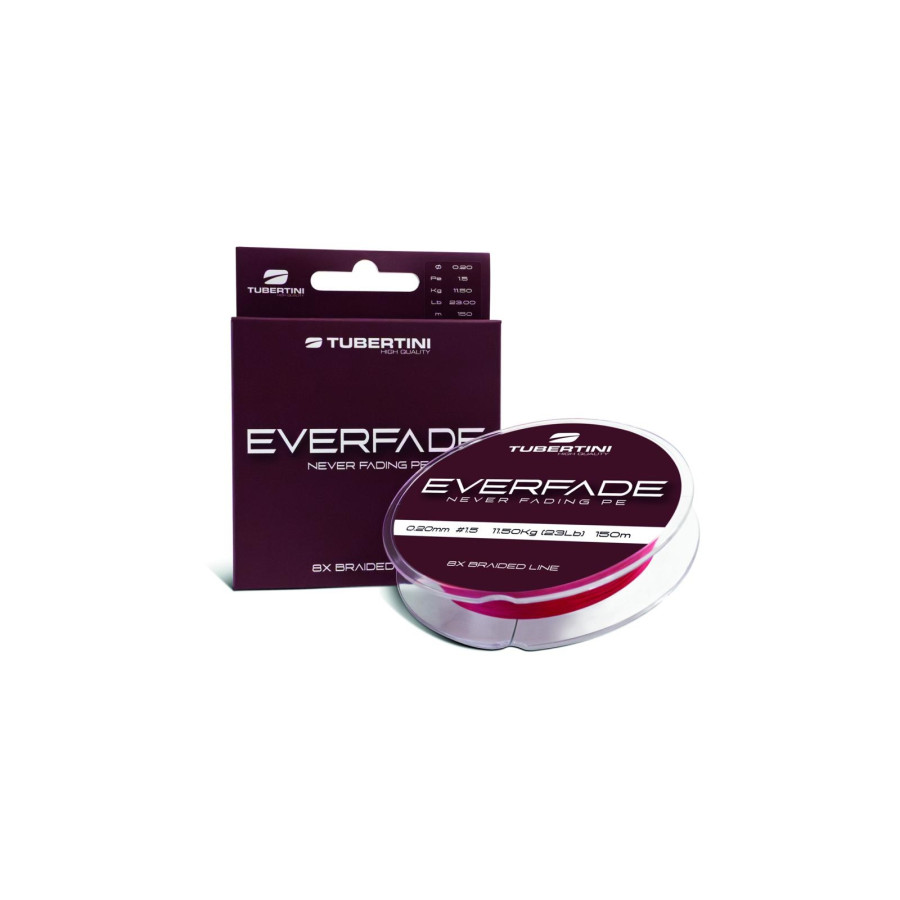 ΝΗΜΑ TUBERTINI RED BRAIDED LINE EVERFADE ΟΚΤΑΚΛΩΝΟ 150mt