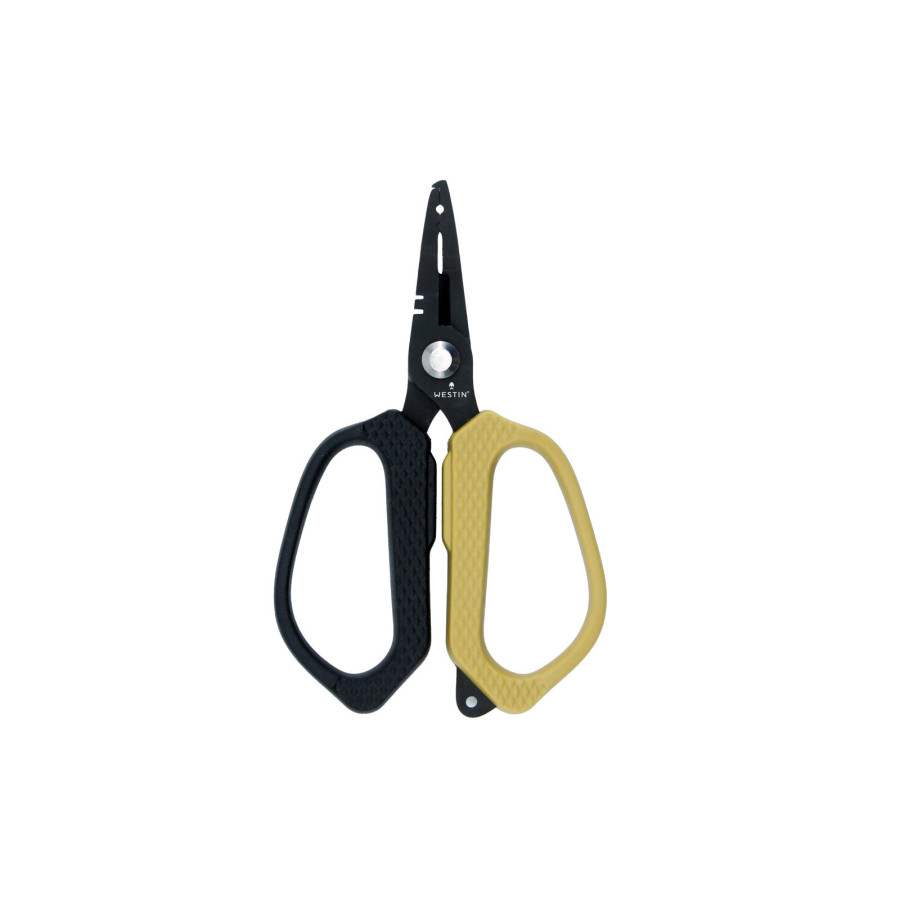 ΨΑΛΙΔΙ ΓΙΑ ΝΗΜΑ & ΠΕΝΣΑ WESTIN BRAID SCISSOR & SPLIT RING PLIER STAINLESS 12.5cm BLACK/SAND