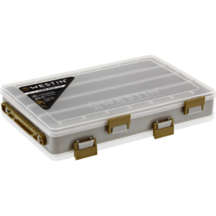 ΚΟΥΤΙ ΤΕΧΝΗΤΩΝ ΔΟΛΩΜΑΤΩΝ ΔΙΠΛΗΣ ΟΨΗΣ WESTIN W3 LURE BOX DOUBLE SIDED 28,5X19X5cm GREY/CLEAR S8