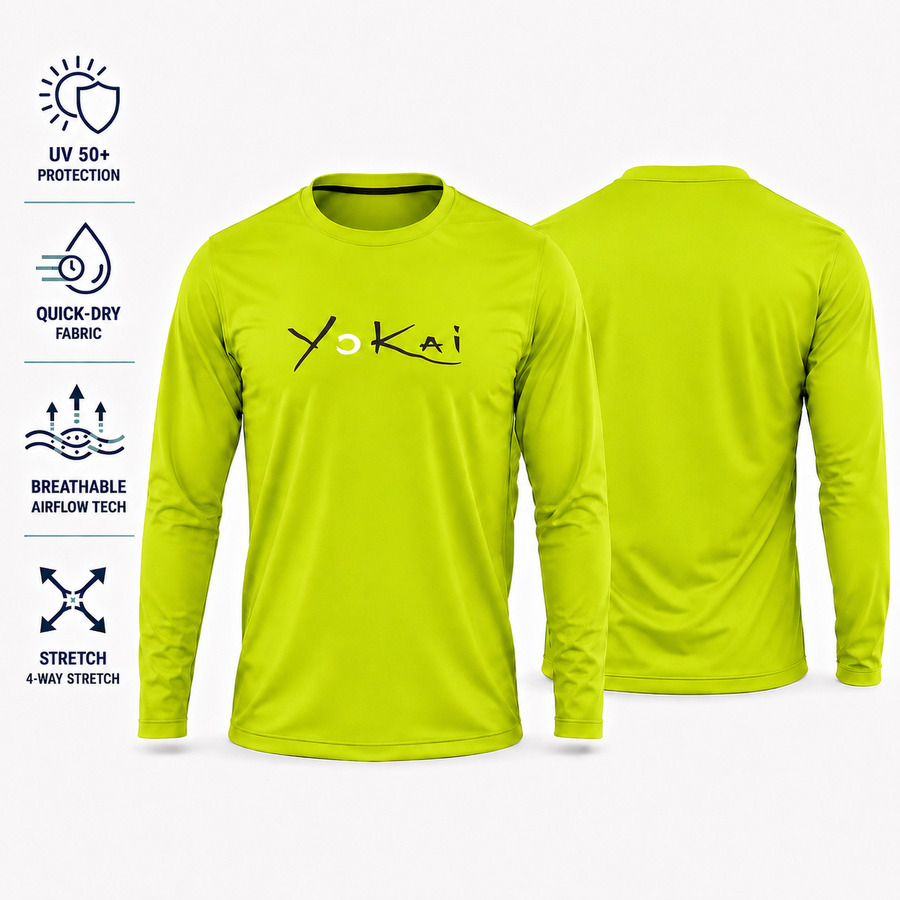 ΜΠΛΟΥΖΑΚΙ T-SHIRT UV 50+ ΥΟΚΑΙ ΚΙΤΡΙΝΟ FLUO