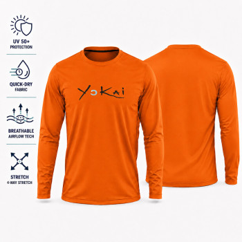 ΜΠΛΟΥΖΑΚΙ T-SHIRT UV 50+ ΥΟΚΑΙ ΠΟΡΤΟΚΑΛΙ FLUO