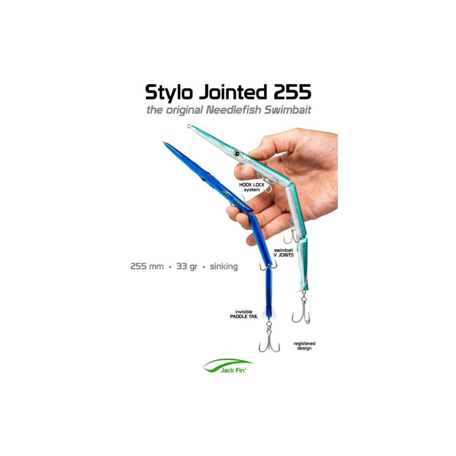 ΣΠΑΣΤΟ ΤΕΧΝΗΤΟ JACK FIN STYLO JOINTED 255 SINKING 33gr