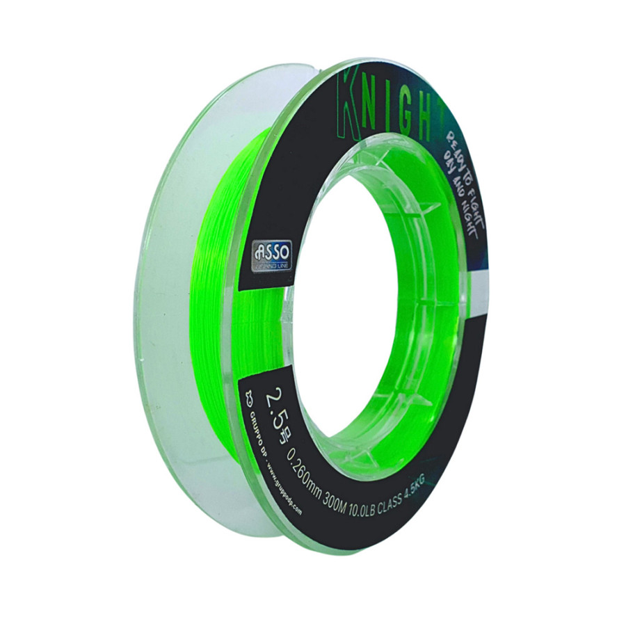 ΠΕΤΟΝΙΑ ASSO KNIGHT FLUOROCARBON COATED 300MT FLUO CHARTREUSE