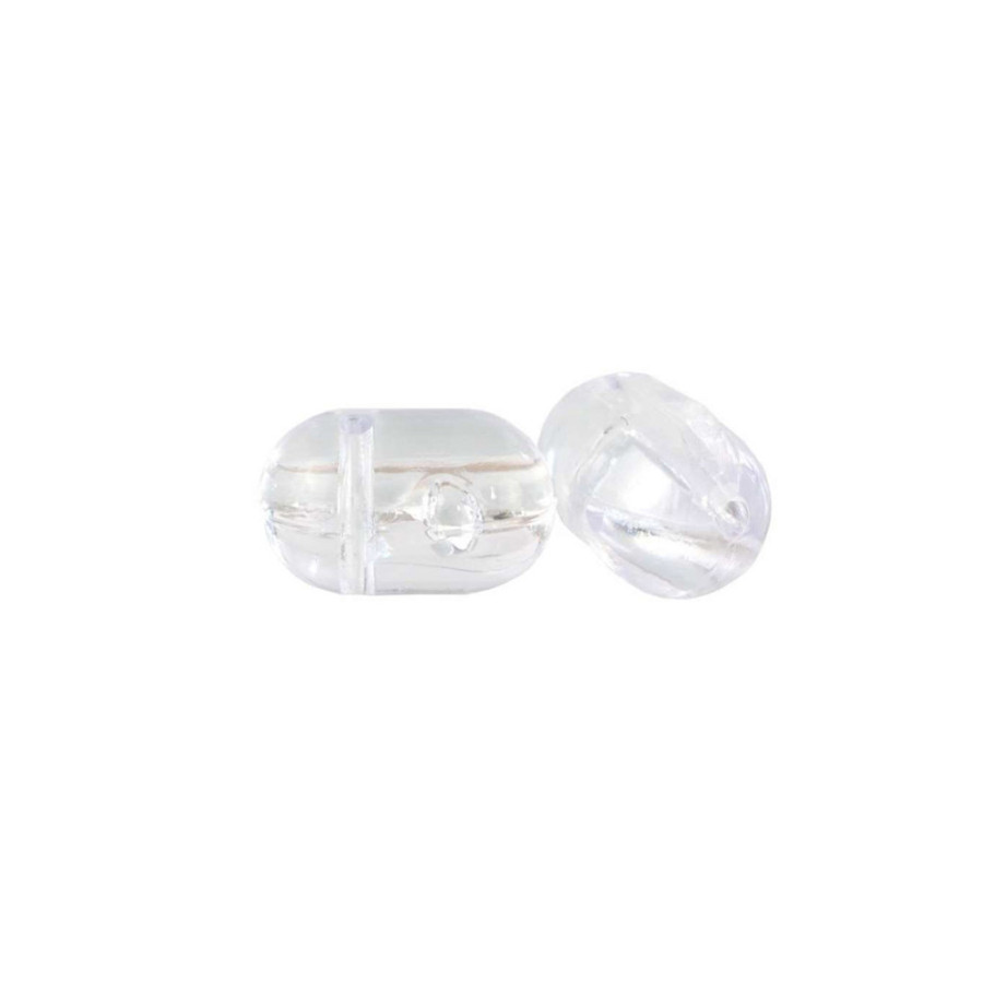 YUKI ΧΑΝΤΡΑ ΣΤΑΥΡΟΣ CROSSED BEADS CLEAR