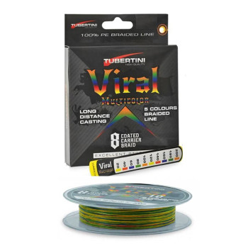 ΝΗΜΑ TUBERTINI BRAIDED LINE VIRAL ΟΚΤΑΚΛΩΝΟ 1000MT / ΠΟΛΥΧΡΩΜΟ