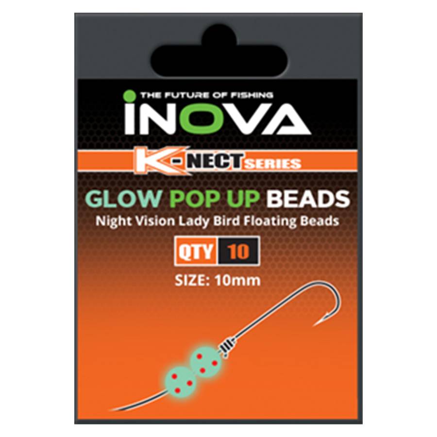 INOVA GLOW IN THE DARK LADY BIRD BEADS