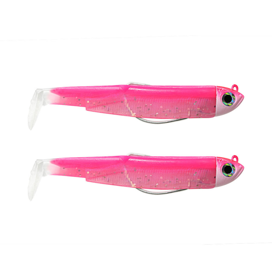 Σιλικόνη FIIISH BLACK MINNOW NO.2 DOUBLE COMBO 5GR FLUO PINK BM1486