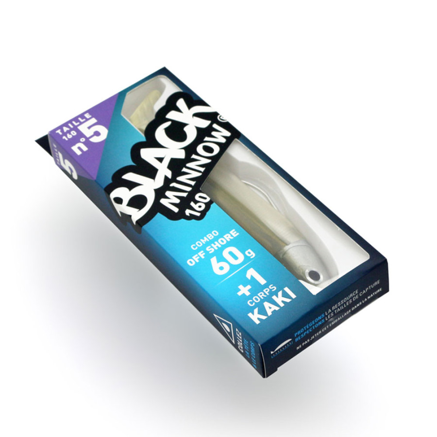 Σιλικόνη FIIISH BLACK MINNOW NO.5 COMBO 60GR KHAKI BM204