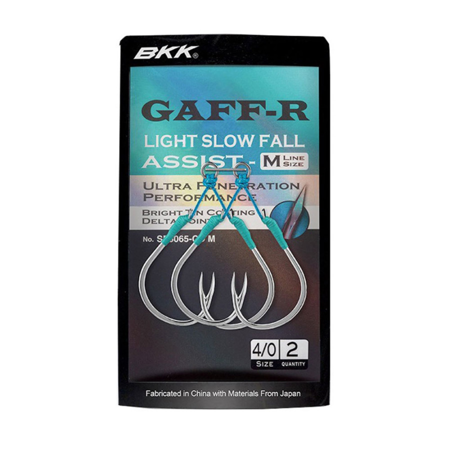 ASSIST HOOK BKK LIGHT SLOW JIGGING GAFF-R SF8065 MEDIUM / BRIGHT TIN