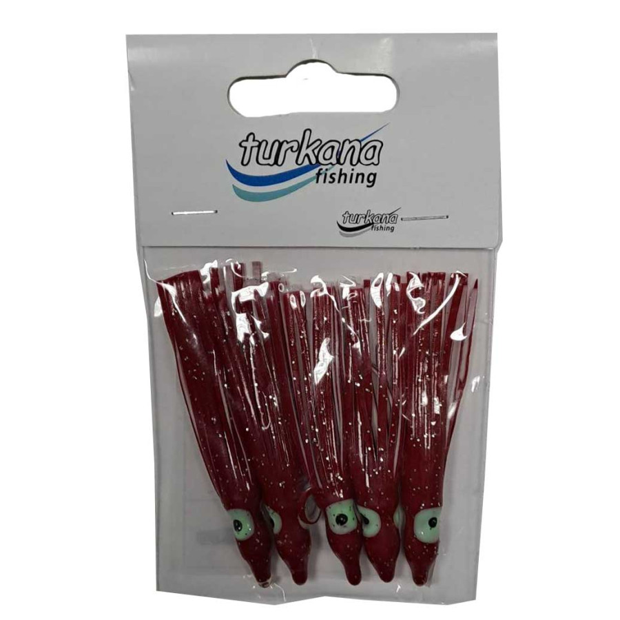 ΧΤΑΠΟΔΑΚΙΑ TURKANA PULPOSDE VINILO ROJO 6CM / 5 ΤΕΜ