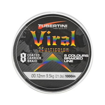 ΝΗΜΑ TUBERTINI BRAIDED LINE VIRAL ΟΚΤΑΚΛΩΝΟ 1000MT / ΠΟΛΥΧΡΩΜΟ