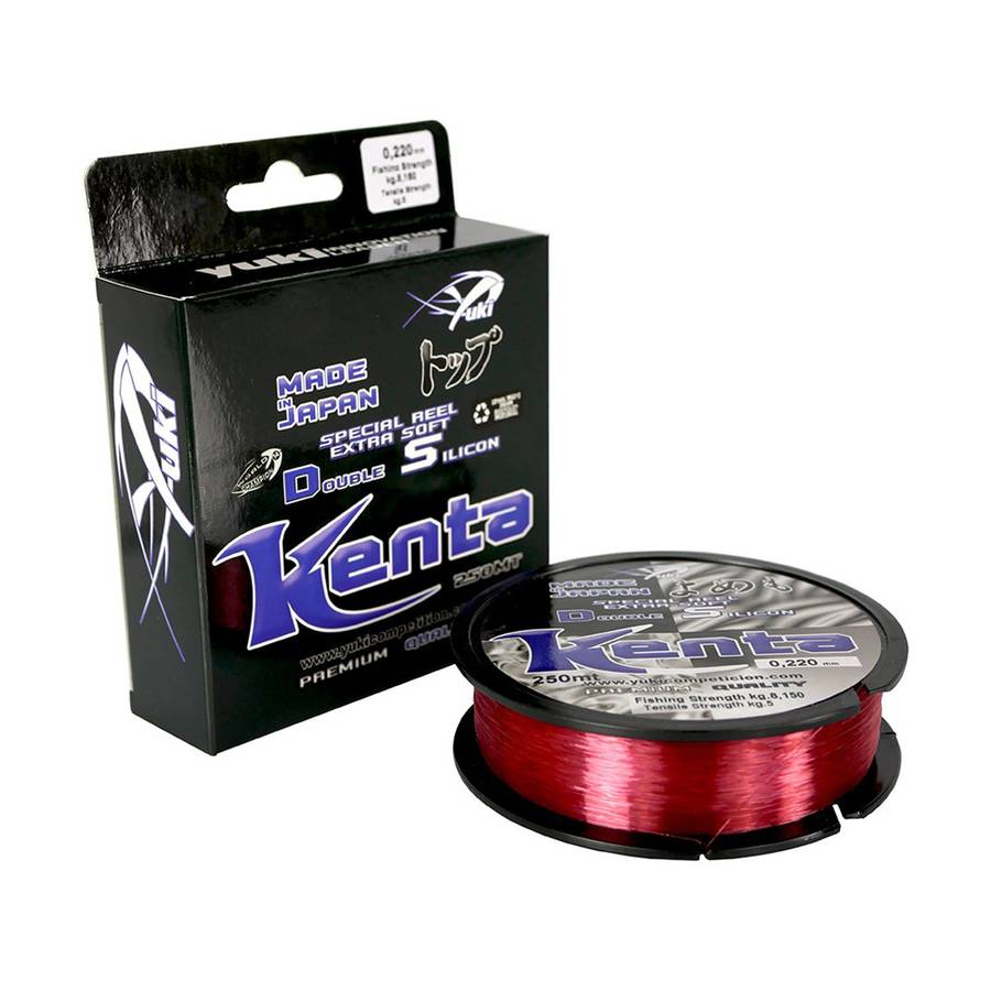 Πετονιά YUKI KENTA DOUBLE SILICON MONOFILAMENT 250M / ΚΟΚΚΙΝΗ