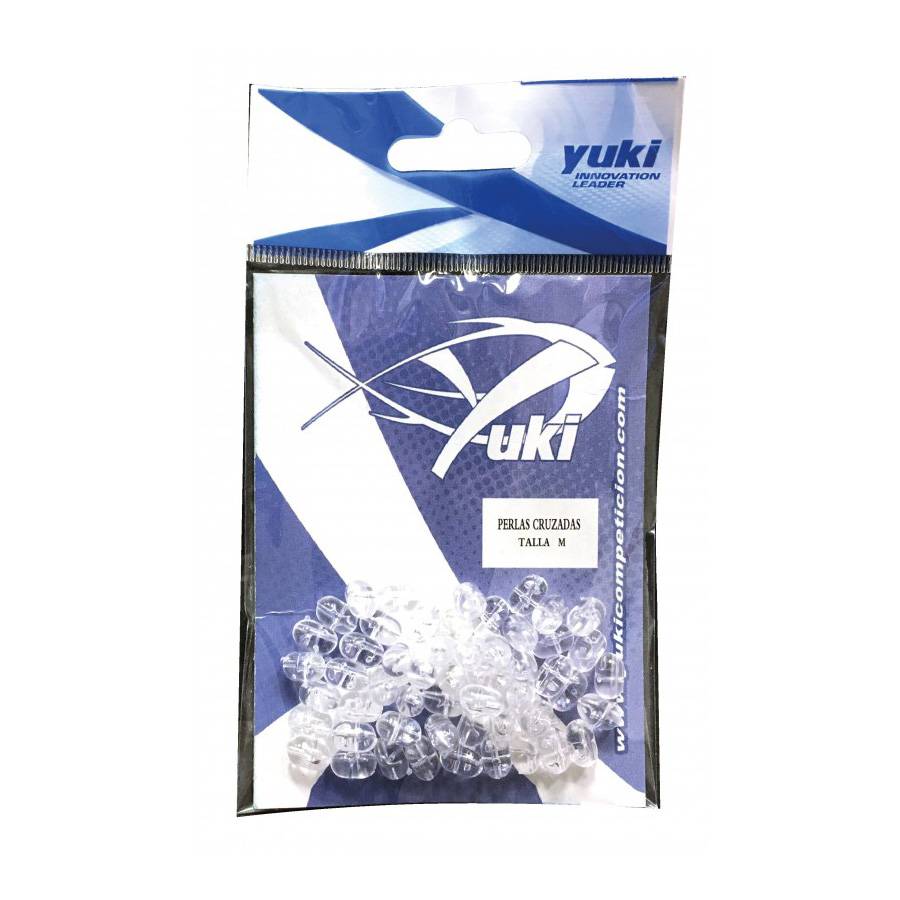 YUKI ΧΑΝΤΡΑ ΣΤΑΥΡΟΣ CROSSED BEADS CLEAR