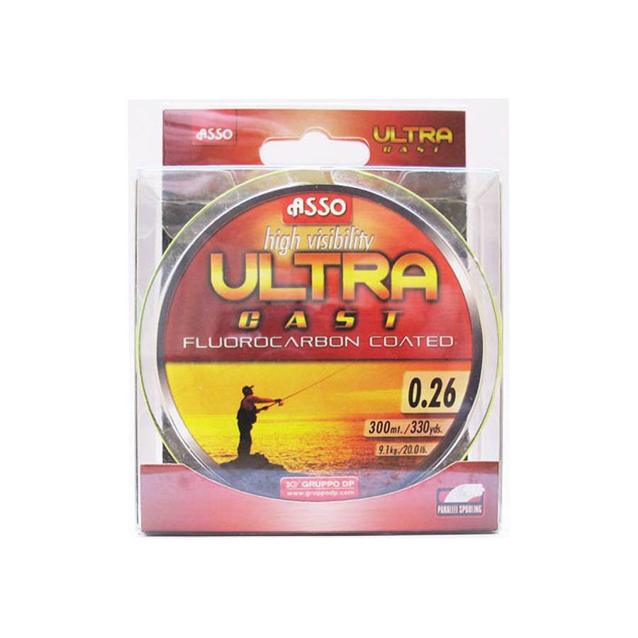 ΠΕΤΟΝΙΑ ASSO ULTRACAST FLUOROCARBON COATED 300MT FLUO BLUE