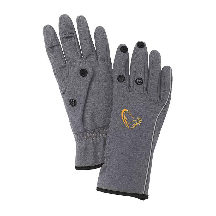 ΓΑΝΤΙΑ SAVAGE GEAR SOFTSHELL GLOVE ΓΚΡΙ