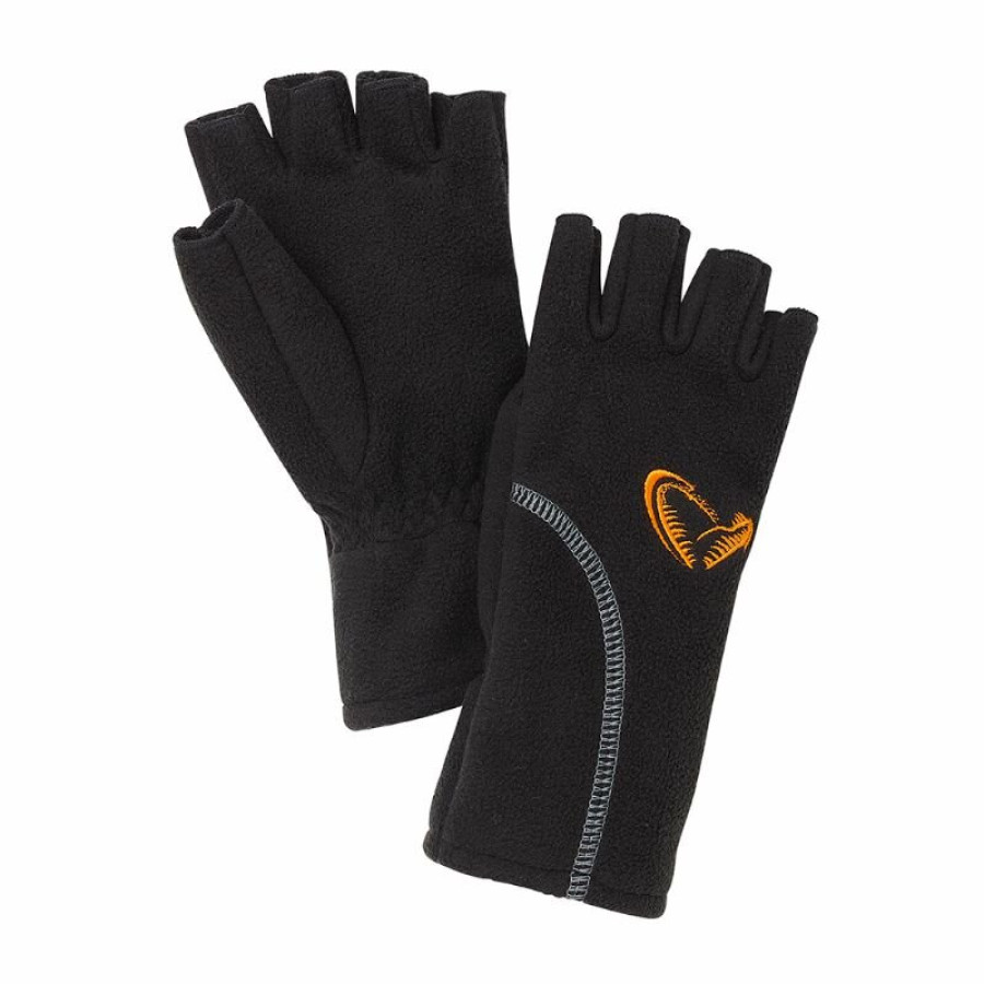 ΓΑΝΤΙΑ SAVAGE GEAR WIND PRO HALF FINGER BLACK