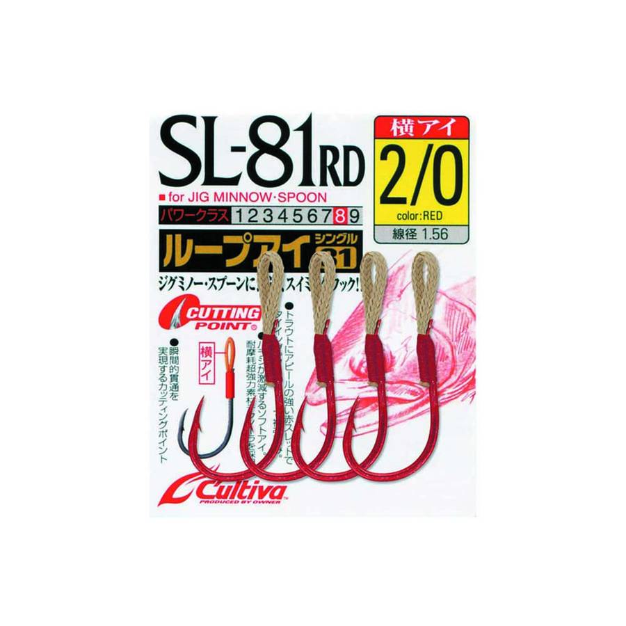 ΑΓΚΙΣΤΡΙΑ ΜΕ ΝΗΜΑ - ΘΗΛΙΑ ASSIST HOOK OWNER SL-81 RED