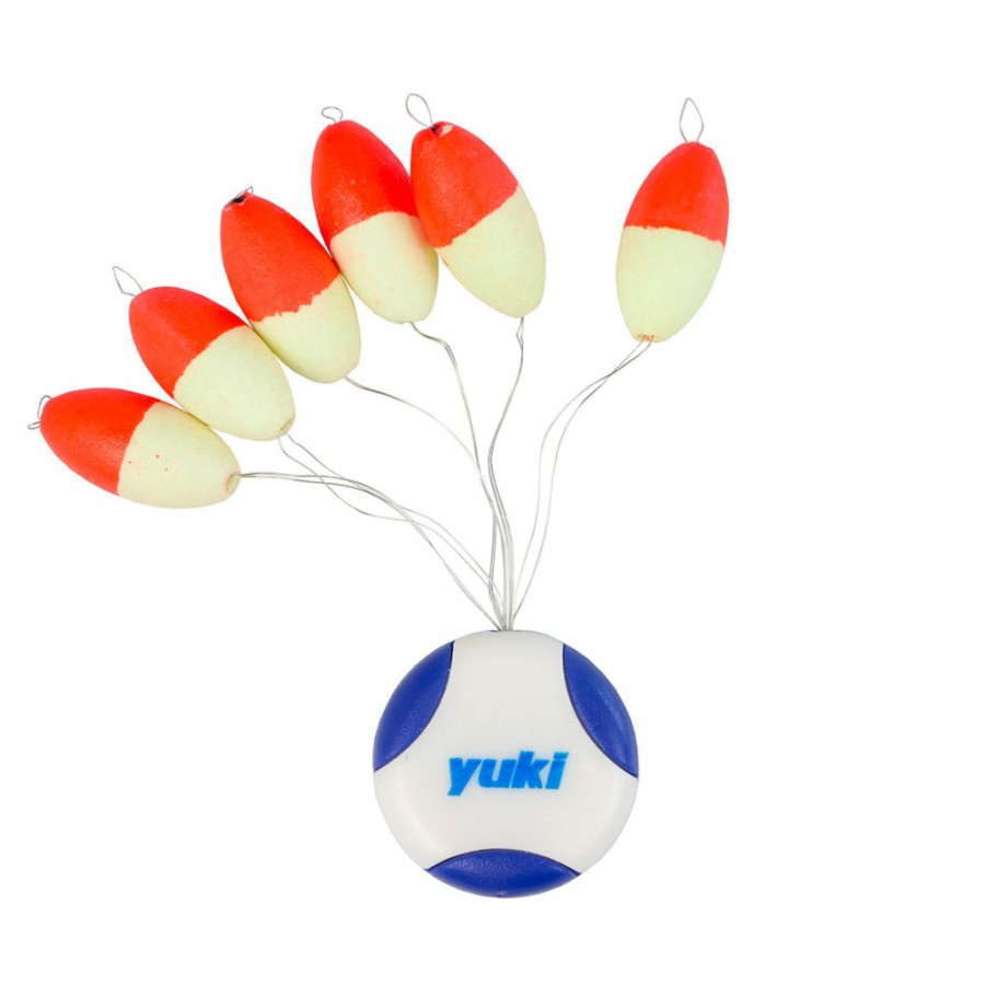 YUKI FLOTTER OVAL ΜΕ STOPPER 14x7MM / 6 τεμ.